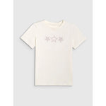 Girls' regular printed T-shirt 4F 4FJRSS26TTSHF3455-11S shirts