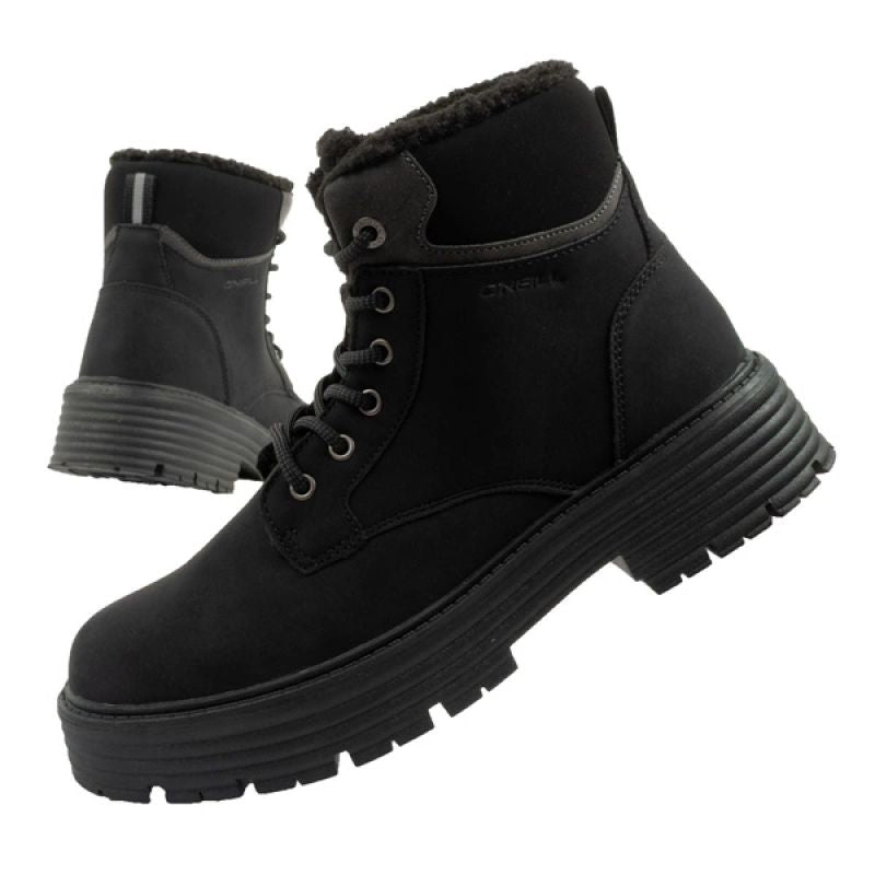 O'Neill winter boots women's hiking boots, insulated ankle boots, fashionable black fekete cipő
