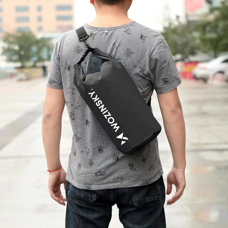 Wozinsky WWK-30 waterproof bag for 30l kayak - black fekete sup 304004-196029
