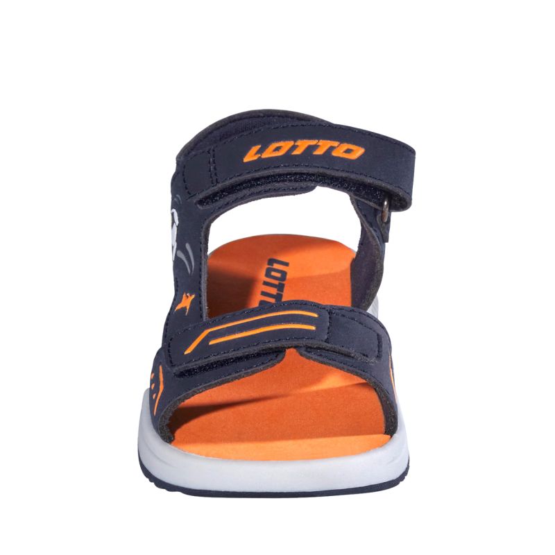 Lotto Estaca children's sandals navy blue and orange 2601480