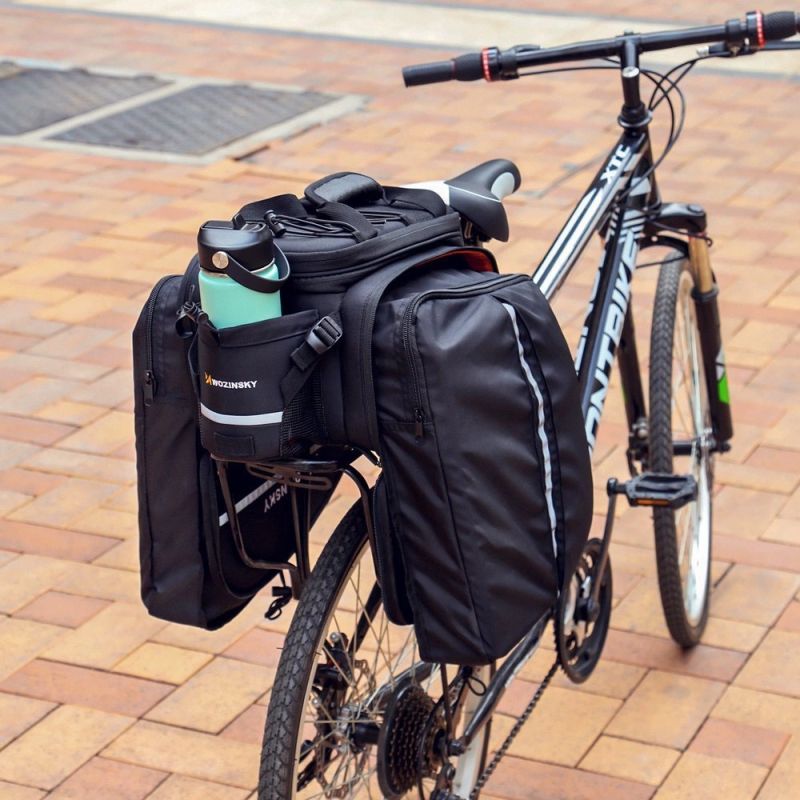Wozinsky large bike rack 35l + rain cover black ( ) fekete táska 304004-63970