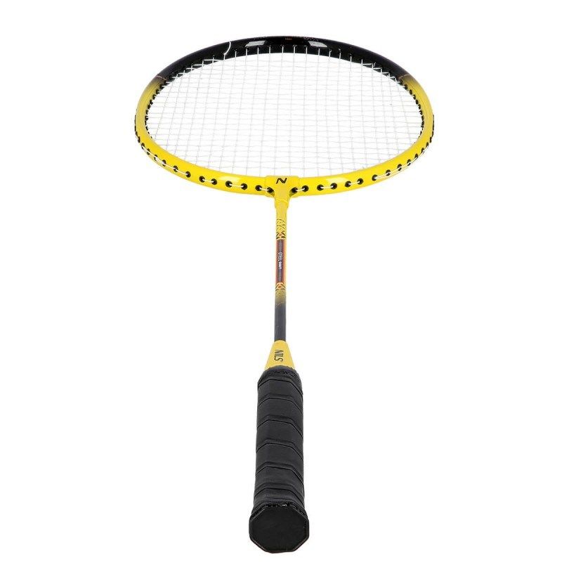 NILS NRZ262 ALUMINUM badminton set 2 rackets, 3 feather shuttlecocks, net 600x60cm, cover kabát