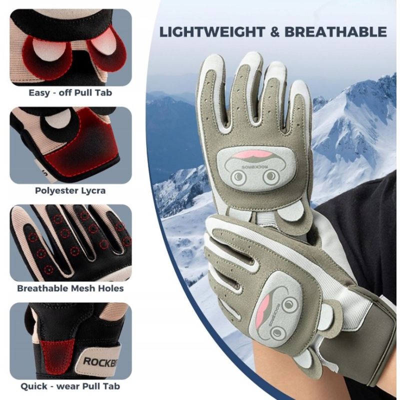 Rockbros children's sports gloves black- rózsaszín kapuskesztyű SI16310008004