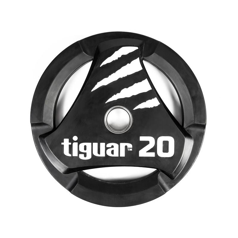Tiguar PU Olympic plate 20 kg fekete kiegészítő TI-WTPU02000