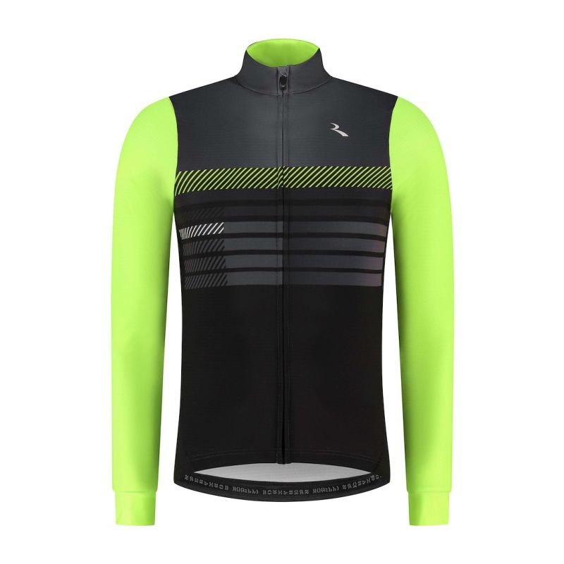 Rogelli STRYDE long t-shirt -fluorescent fekete kerékpáros ruha SIRC1010006.050.M