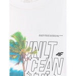 4F Men's regular printed T-shirt póló 4FRSS26TTSHM4303-10S