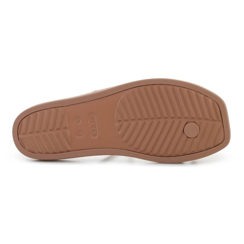 Crocs Miami Toe Loop Sandal In Milk Chocolate