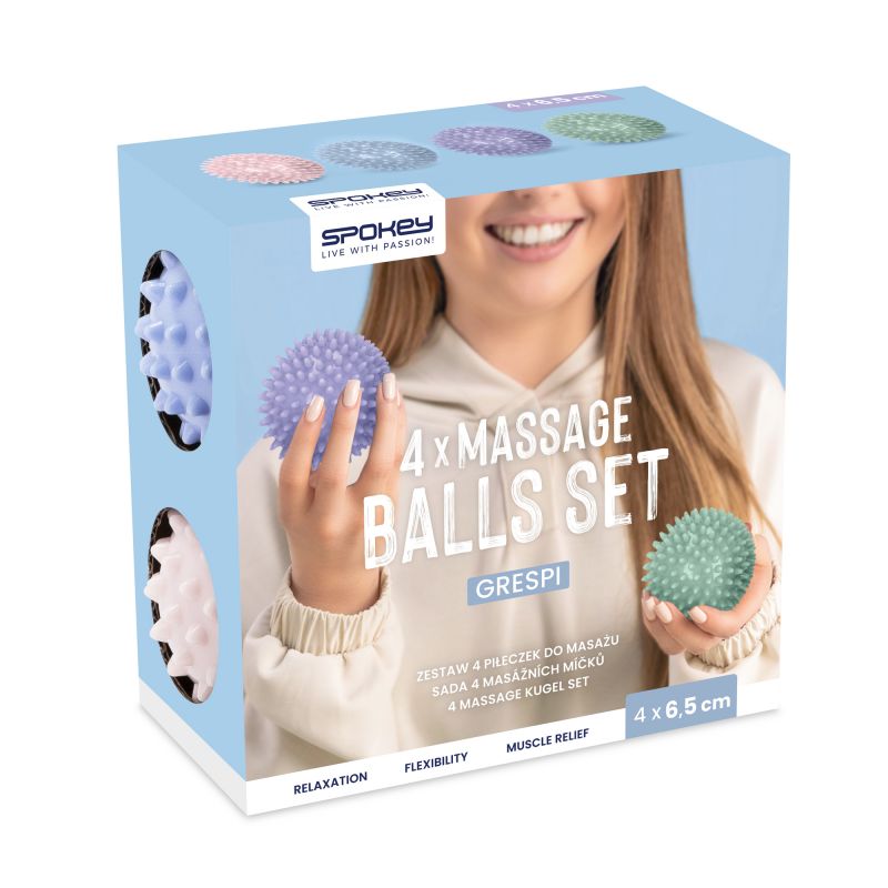 Spokey GRESPI massage ball set (4 pcs.) Labda