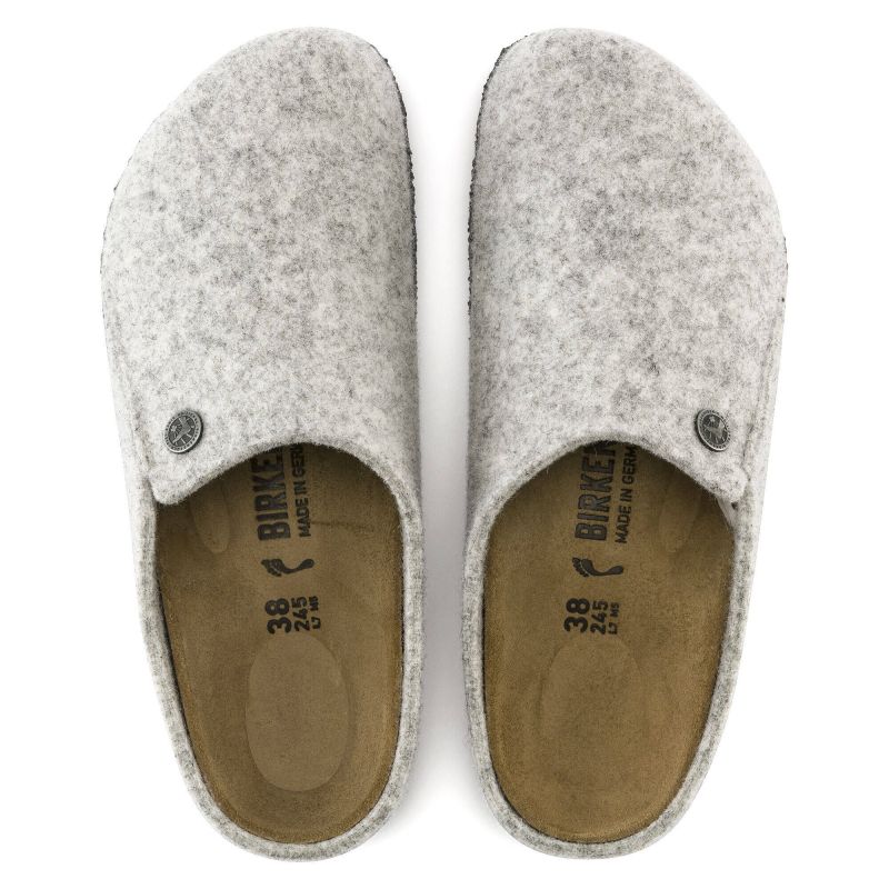 Birkenstock Zermatt Cozy Home Light Gray Wool Felt Slippers Regular Wide (1015080) Egyéb