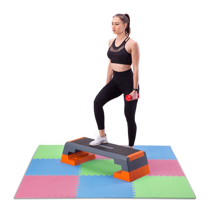 One Fitness Multipack MP10 puzzle mat green-blue-red 9 pieces 10 mm piros edzőfelszerelés 17-63-082