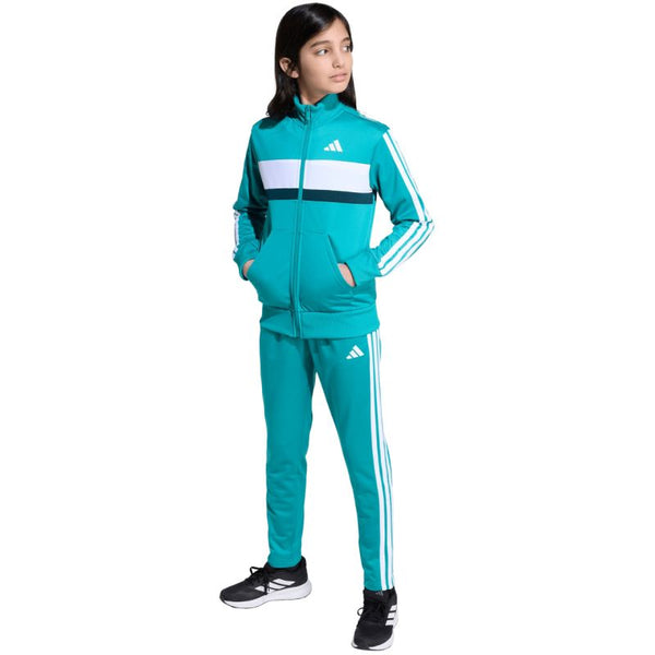 adidas Seasonal Essentials Tiberio 3-Stripes Tricot Jr Tracksuit JN2245 Edzőruha