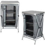 Enero FOLDABLE TRAVEL CABINET WITH 3 SHELVES CAMP tourist equipment