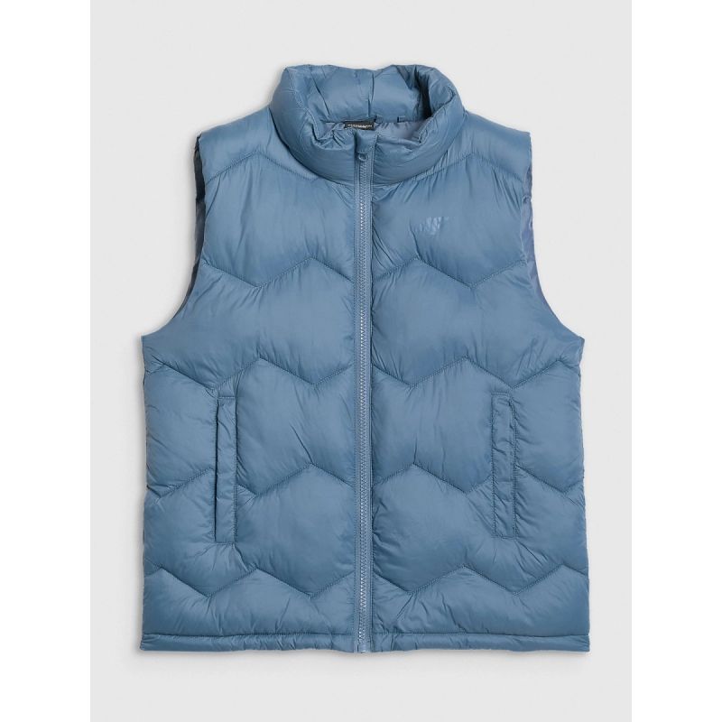 Boy's down vest with synthetic filling 4F 4FJRAW25TVJAM325-32S kabát