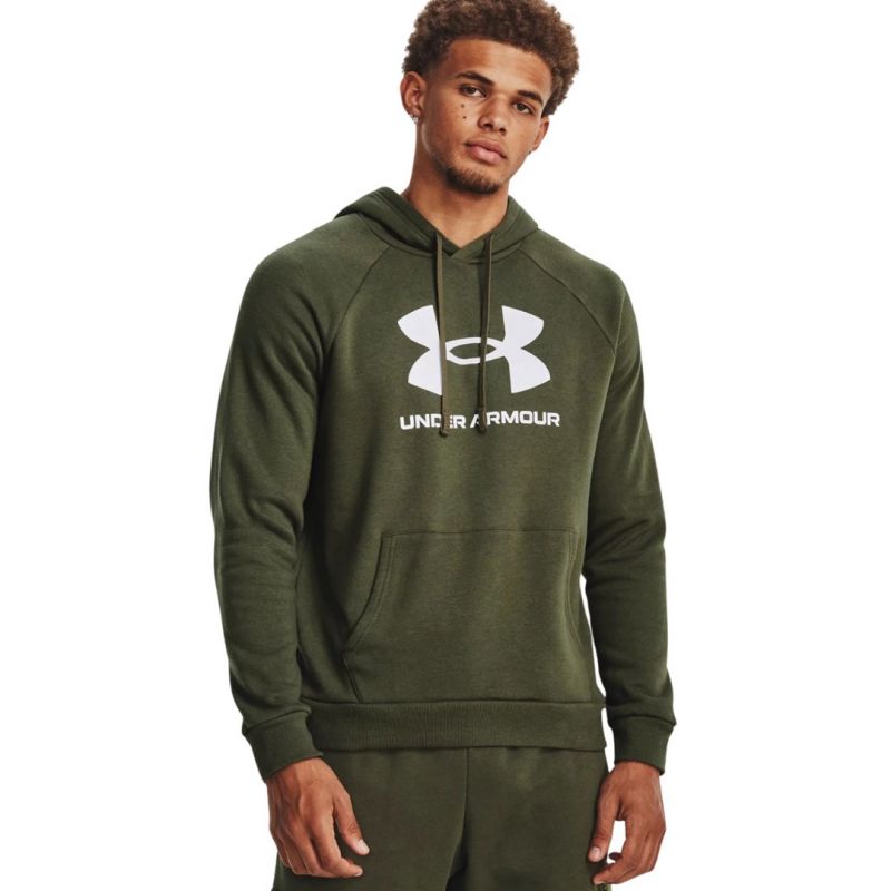 Under Armour Men's Rival Fleece Logo HD sweatshirt olive 1379758 390 M General
