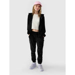 Girls' velour zip-up hoodie sweatshirt 4F Junior 4FJWAW24TSWSF1217-20S kapucnis pulóver