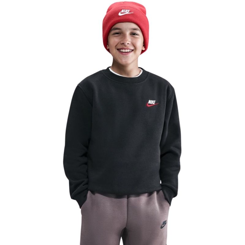 Nike Sportswear Club Fleece Kids' Sweatshirt 012 fekete pulóver 153140L