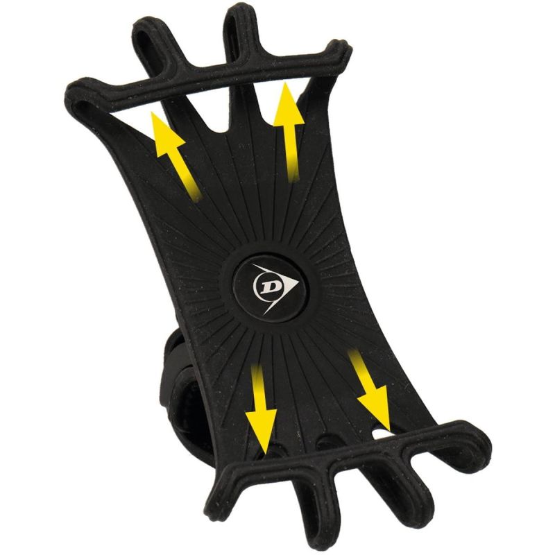 Dunlop Silicone Bike Phone Holder 360 Rotating Black fekete kiegészítő GSP-1042923