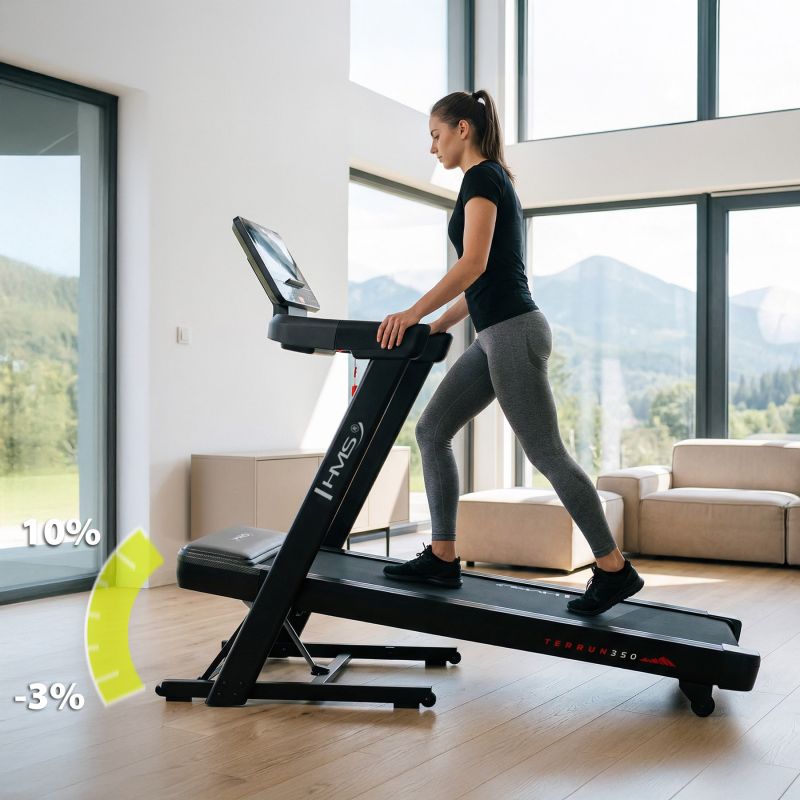 HMS Home Treadmill With Bi-Directional Incline Adjustment póló 17-19-071