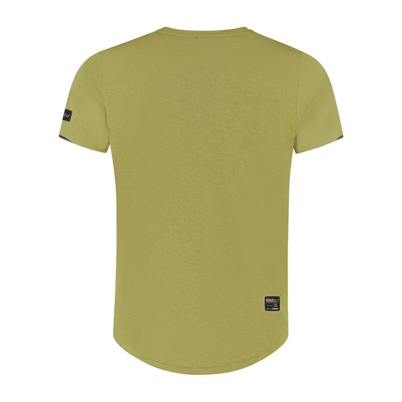 Rogelli DISTANCE running shirt, mustard póló