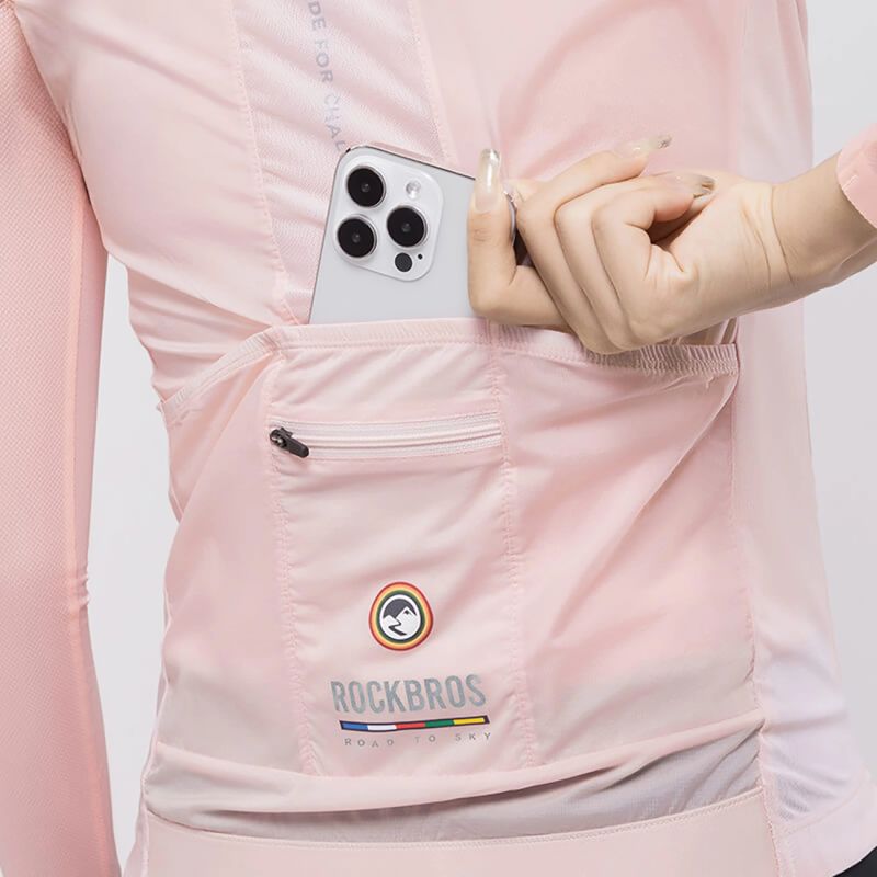 Rockbros ROAD TO SKY women's cycling vest lightweight breathable L - pink l \ różowy vests