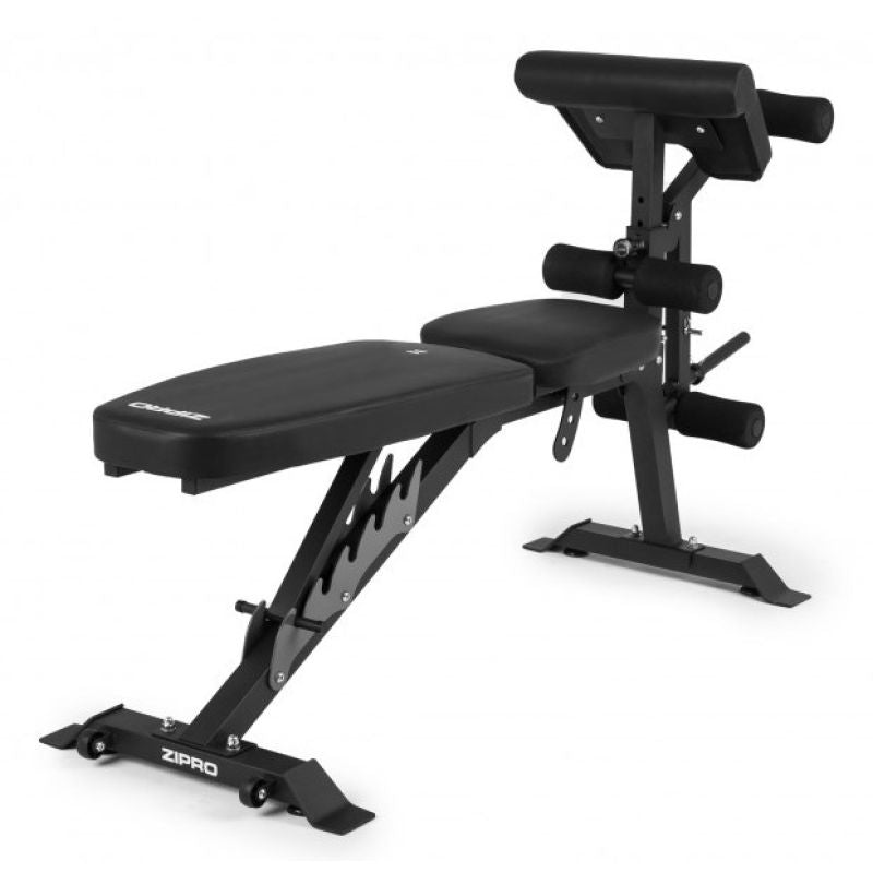 Zipro SUPERSET Adjustable Workout Bench Adjustable Backrest Adjustable Seat Gym, Home Black fekete edzőfelszerelés 33223