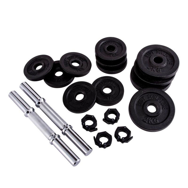 Body Sculpture Adjustable dumbbell 1x10 KG BW fekete edzőfelszerelés BW780L10KG