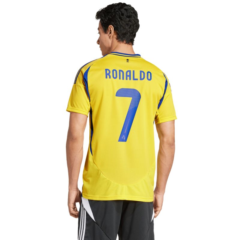 Adidas Al Nassr FC 24/25 Ronaldo Home Men's Jersey, Yellow, sárga férfi póló JP0459