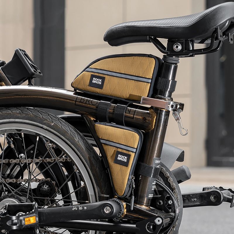 Rockbros Triangle Bike Frame 0.3l - Brown brązowy \ 0.3 l táska