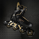 Nils Extreme ARMOUR roller skates black and gold size arany görkorcsolya