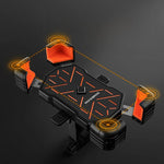 Rockbros HW-117 Handlebar Clamp Phone Holder - Black and Orange czarny || pomarańczowy phones and accessories