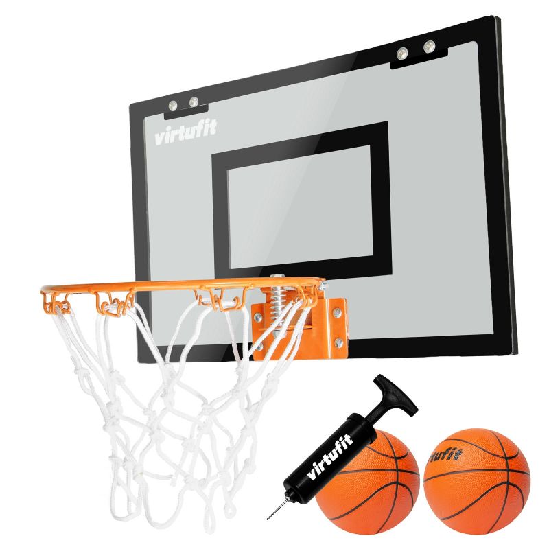 Virtufit Pro Mini Basketball Backboard With 2 Balls And Pump - Black General
