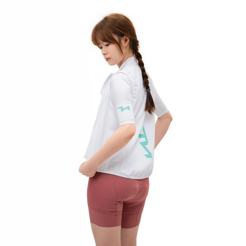Rockbros MJ008 TVI Women's Cycling Vest Windproof L - White l \ biały mellény 15110022003-211700