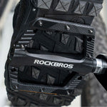 Rockbros Reflective Nylon Bicycle Pedals - Black