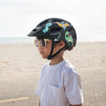 Wozinsky MTB Children's Bike Helmet with Removable Visor S - Black 52-56 cm \ czarny védőfelszerelés HT-45R-199828