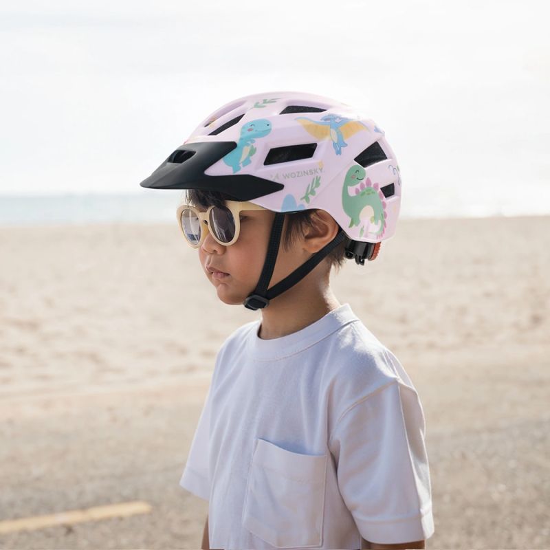 Wozinsky Children's MTB Bike Helmet with Detachable Visor XS - Pink 48-52 cm \ różowy védőfelszerelés HT-45R-199823