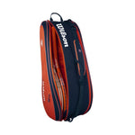 Wilson Roland Garros 2026 Team 6PK Tennis Bag Orange and Navy Blue
