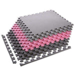 One Fitness Multipack MP10 puzzle mat pink and gray 9 pieces 10 mm szürke edzőfelszerelés 17-63-084