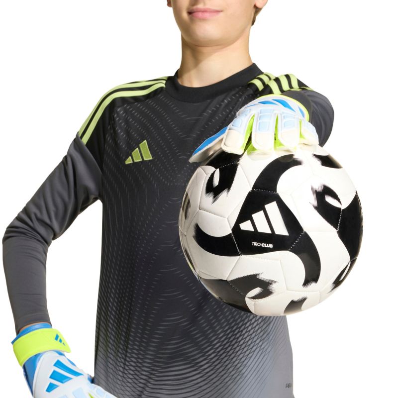adidas Predator Training Kids' Goalkeeper Gloves White, Yellow, and Blue KA7793 kék kapuskesztyű