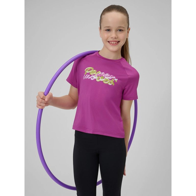 4F Girls' quick-drying sports T-shirt 158/164 póló