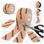 DBX Bushido Kinesiological Tape For Taping 5m Self-Adhesive Beige | czarny || beżowy zokni szalag DBX-TAPE-Brown