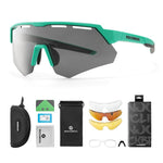 Rockbros glasses 14210006003 with interchangeable lenses fekete glasses, training equipment