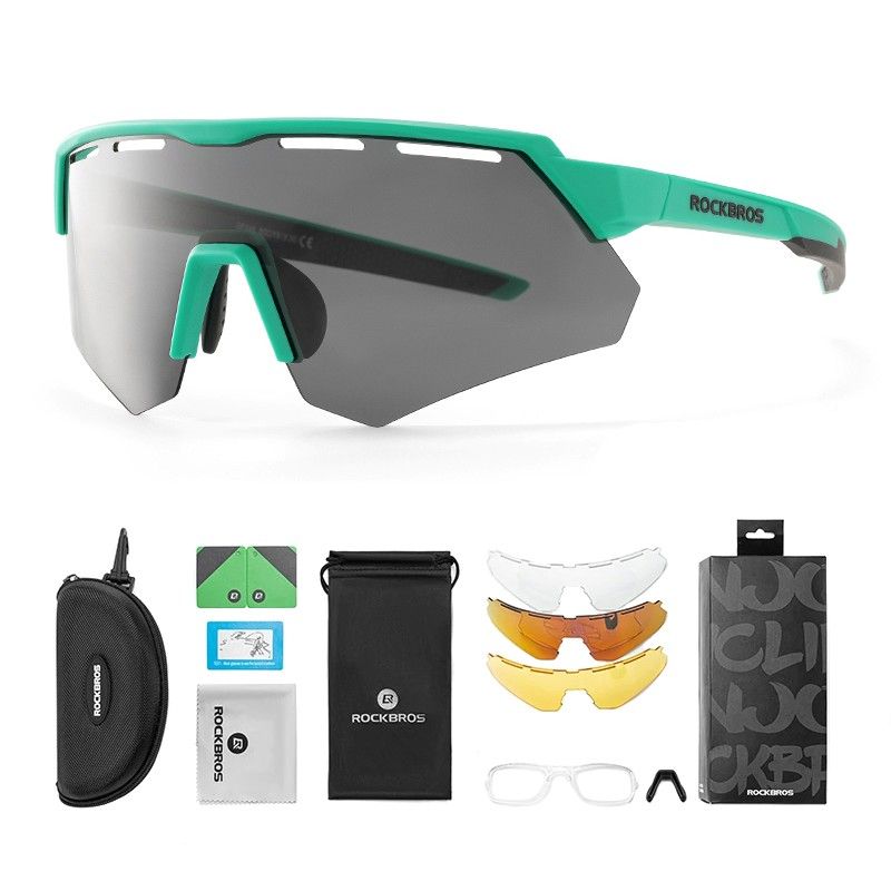 Rockbros glasses 14210006003 with interchangeable lenses fekete glasses, training equipment