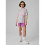 T-shirt with print for girls 4F 4FJRSS26TTSHF3826-90A 158/164 póló