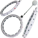 Enero Hula Hop With Massager, Weight And Counter, White And Grey Fit szürke training equipment