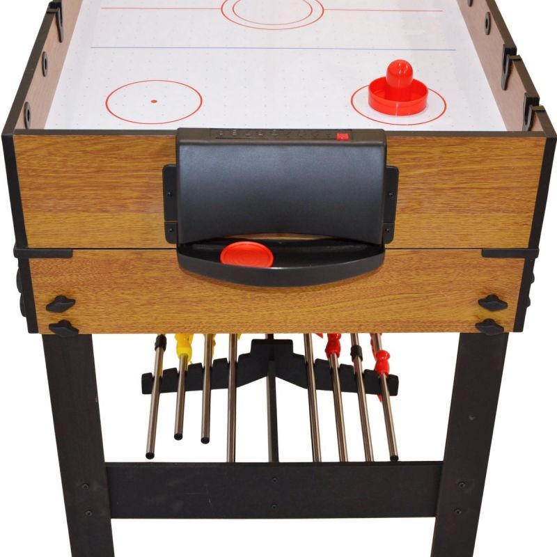 Enero 3-in-1 WOODEN TABLE FOR FOOTBALL, BILLIARDS, AIR HOOKUP fekete table games, tables