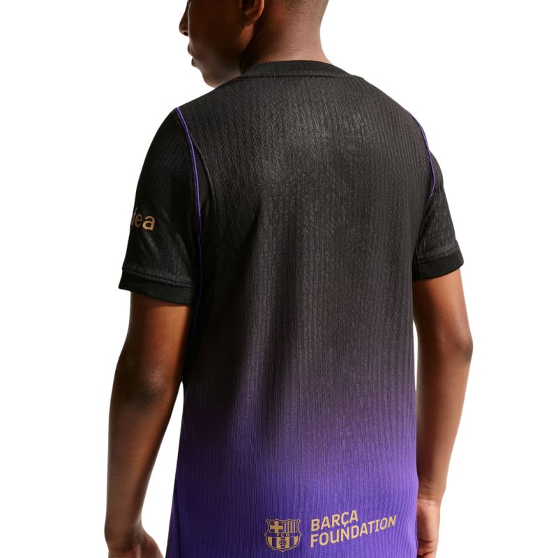 Nike FC Barcelona 2026/27 Match Away Kids' Jersey Black and lila ruházat II1852505