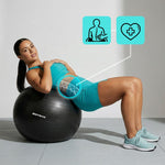 Meteor Fitness 75 cm Black uniw labda 17875