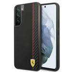 Ferrari FESAXHCS22MBK S22+ S906 /black hardcase On Track Carbon Stripe fekete phones and accessories
