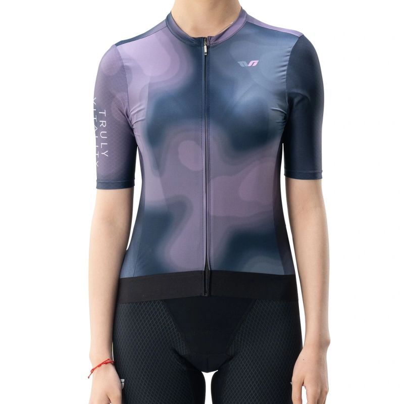 Rockbros 15110006003 TVI women's cycling jersey - navy blue sötétkék póló 15110006003-211660