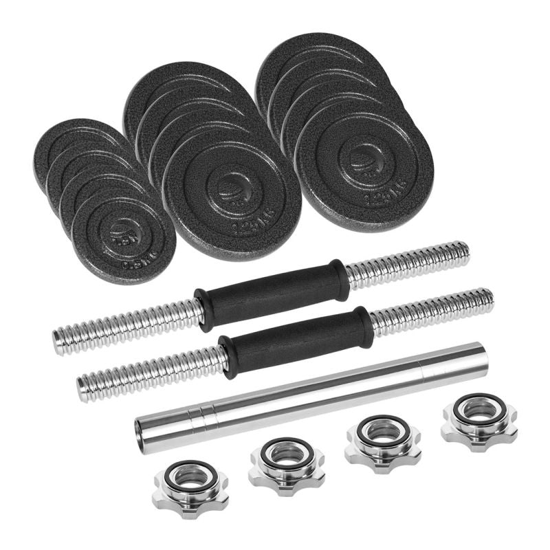 Rebel Active Adjustable Dumbbells In Case With Bar, 15 Kg Set edzőfelszerelés RBA-2327-15